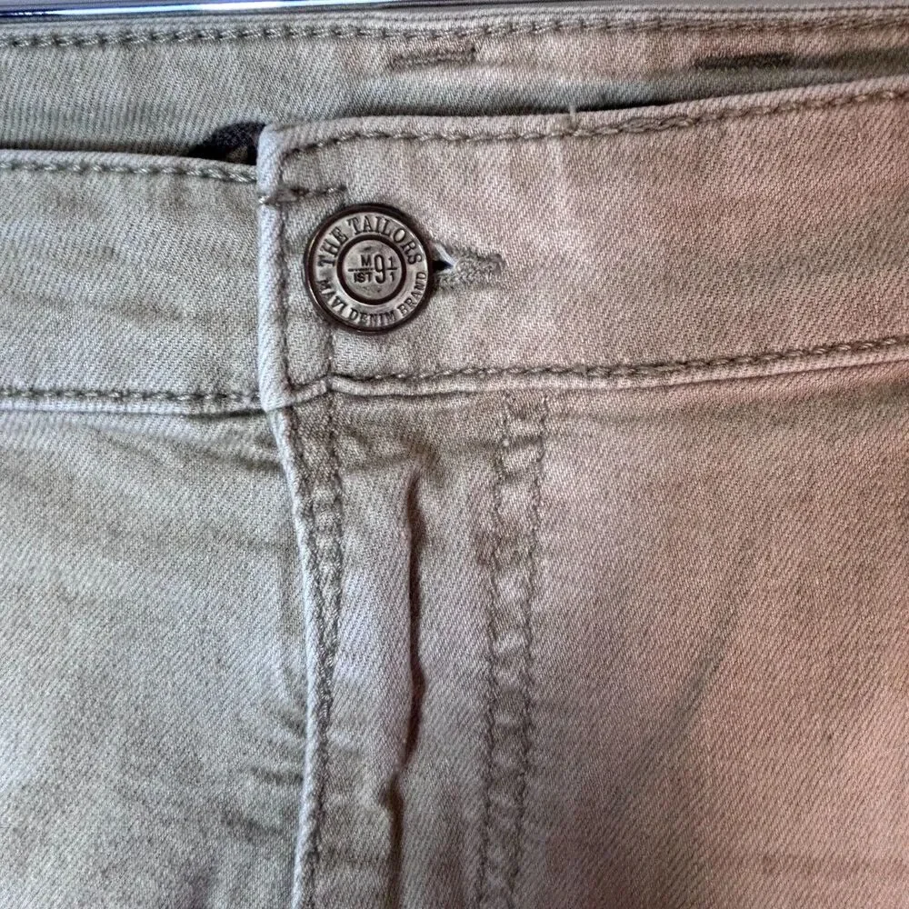 Mavi Men's Zach Tan Denim Low-Rise Faded Easy Straight Leg Jeans Size 40X32